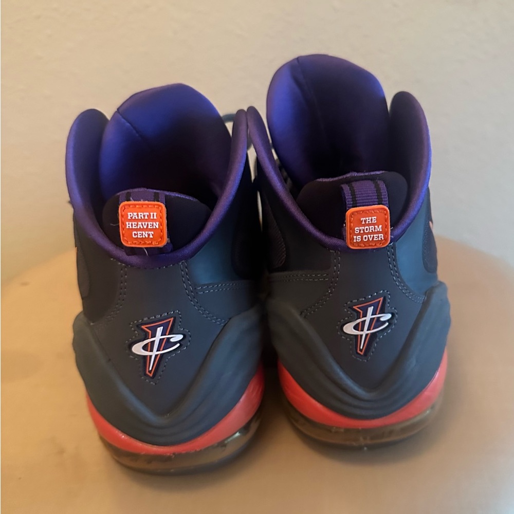 Nike Air Penny V size 12 Gray and Purple High-Top Sneakers - Picture 5 of 7